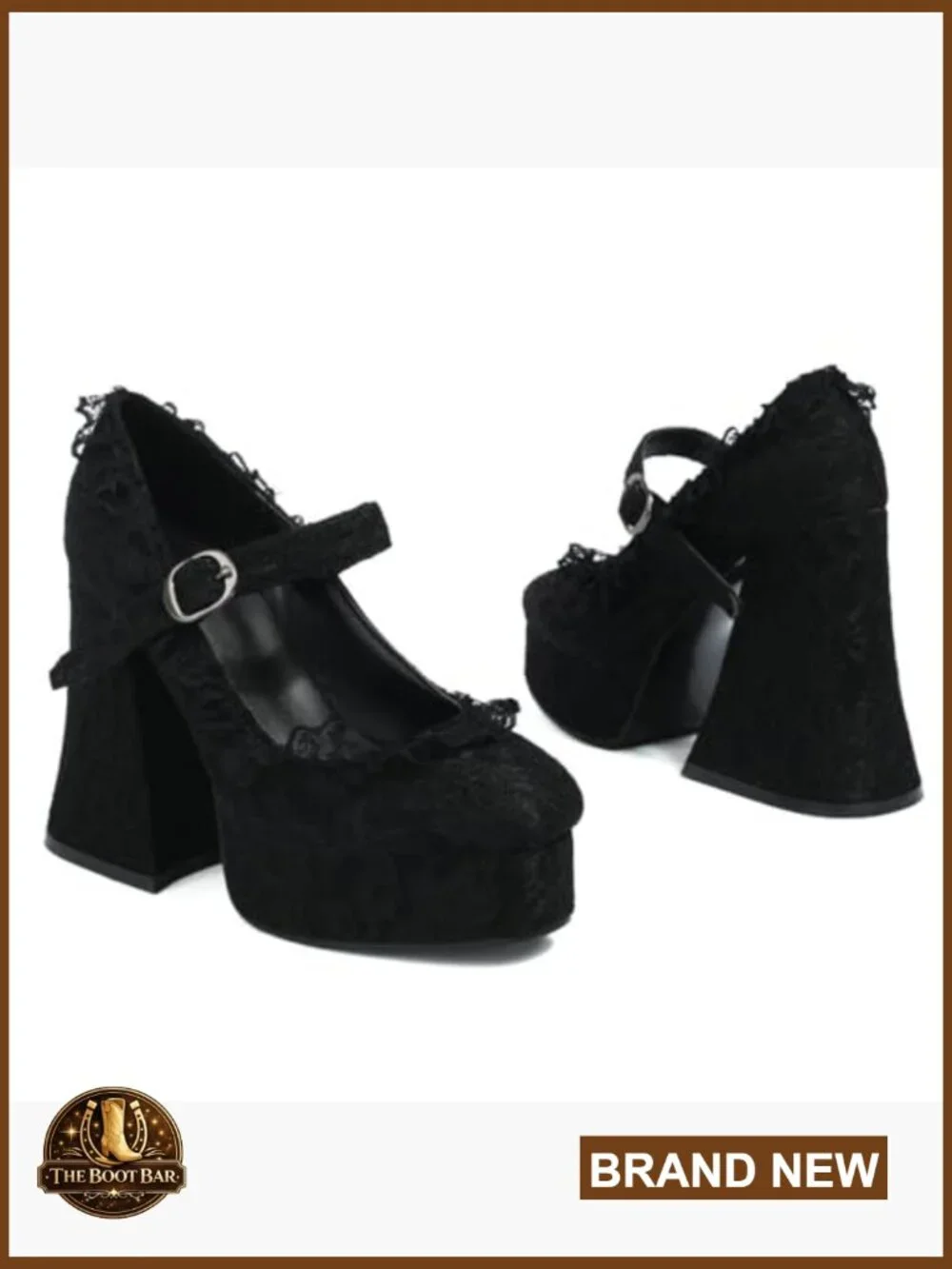 Chunky High Heel Platform Mary Janes